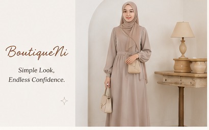 Model BoutiqueNi mengenakan hijab